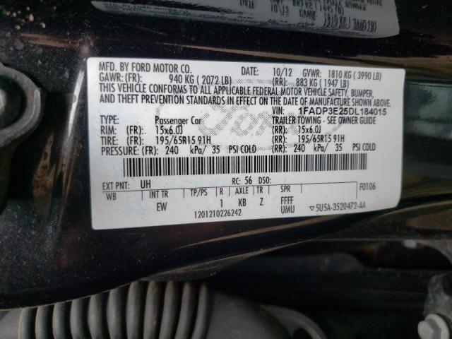 Photo 10 from auction – 2013 FORD FOCUS S with VIN 1FADP3E25DL184015