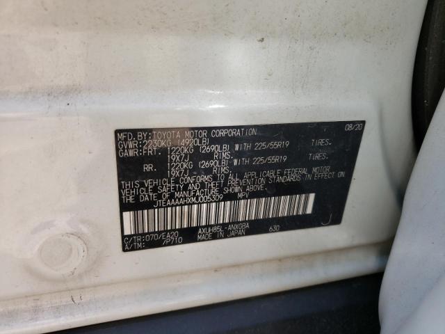 Photo 10 from auction – 2021 TOYOTA VENZA LE with VIN JTEAAAAHXMJ005309