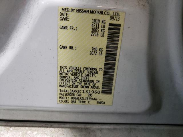 Photo 10 from auction – 2014 NISSAN ALTIMA 2.5 with VIN 1N4AL3APXEC131960