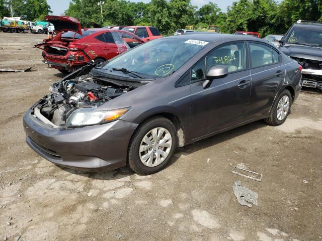 Photo 2 from auction – 2012 HONDA CIVIC LX with VIN 19XFB2F55CE354417