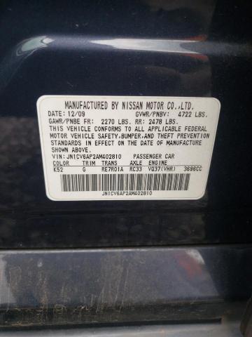 Photo 10 from auction – 2010 INFINITI G37 BASE with VIN JN1CV6AP2AM402810