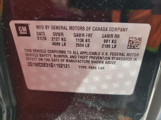 Photo 10 from auction – 2016 CHEVROLET IMPALA LIM with VIN 2G1WC5E31G1152121