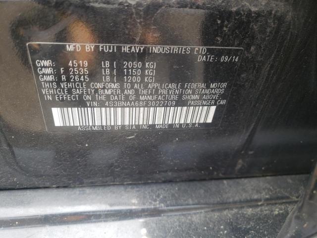Photo 10 from auction – 2015 SUBARU LEGACY 2.5 with VIN 4S3BNAA68F3022709