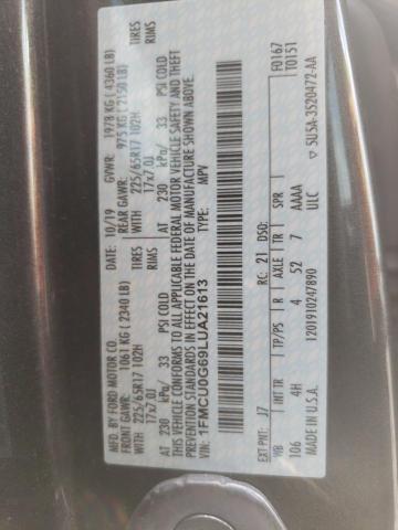 Photo 10 from auction – 2020 FORD ESCAPE SE with VIN 1FMCU0G69LUA21613