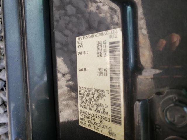 Photo 10 from auction – 2012 NISSAN ALTIMA BAS with VIN 1N4AL2AP6CN563909