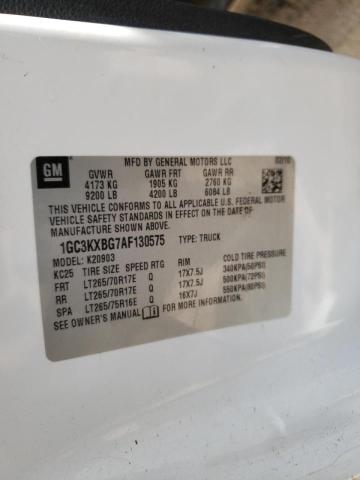 Photo 10 from auction – 2010 CHEVROLET SILVERADO with VIN 1GC3KXBG7AF130575