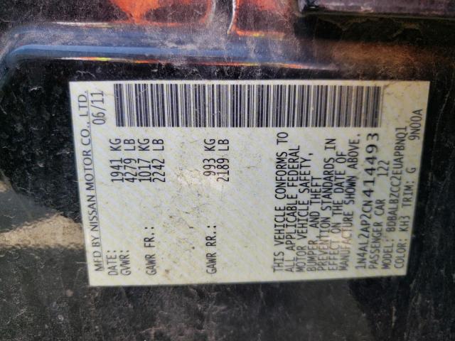 Photo 10 from auction – 2012 NISSAN ALTIMA BAS with VIN 1N4AL2AP2CN414493