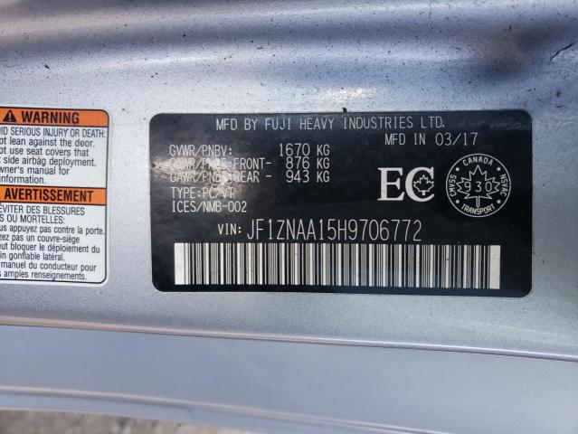 Photo 10 from auction – 2017 TOYOTA 86 BASE with VIN JF1ZNAA15H9706772