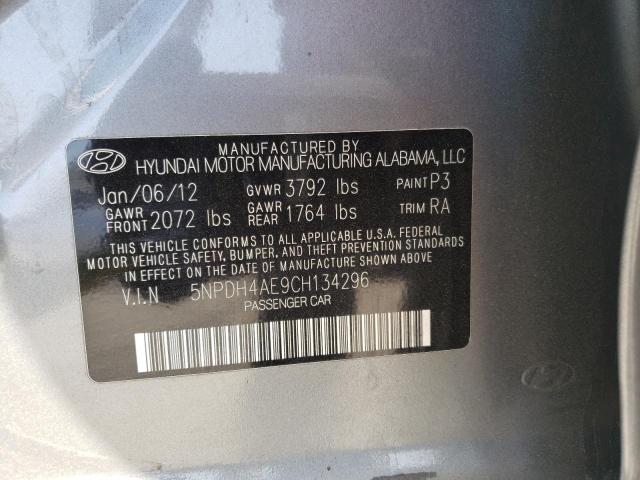 Photo 10 from auction – 2012 HYUNDAI ELANTRA GL with VIN 5NPDH4AE9CH134296