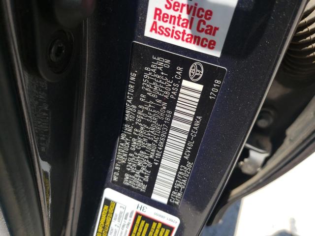 Photo 10 from auction – 2009 TOYOTA CAMRY BASE with VIN 4T1BE46K69U371868