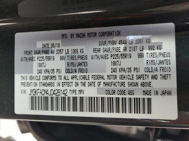 Photo 10 from auction – 2018 MAZDA CX-5 TOURI with VIN JM3KFACM4J0428142