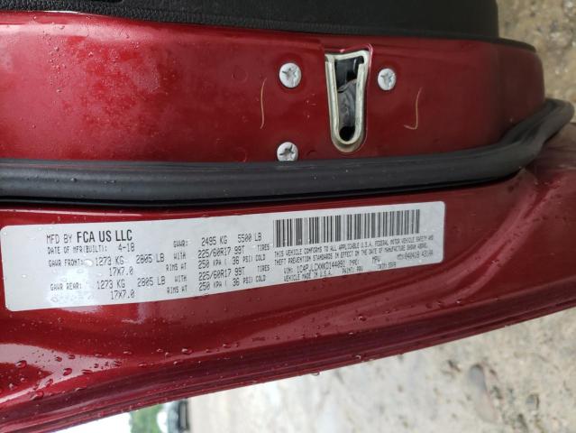 Photo 10 from auction – 2019 JEEP CHEROKEE L with VIN 1C4PJLCXXKD144091