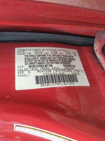 Photo 10 from auction – 2012 NISSAN VERSA S with VIN 3N1BC1CP8CL367155