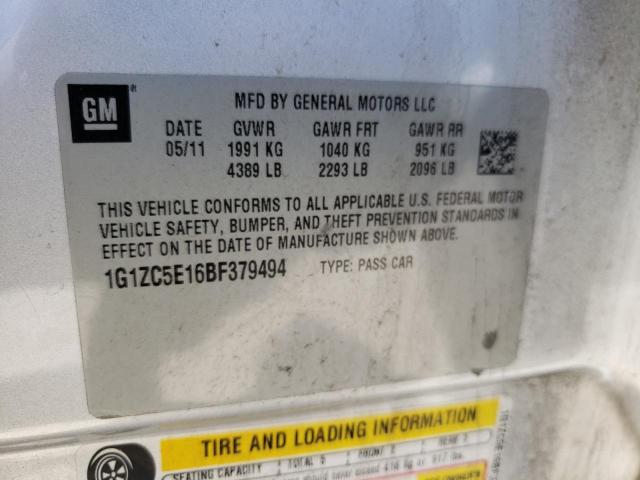 Photo 10 from auction – 2011 CHEVROLET MALIBU 1LT with VIN 1G1ZC5E16BF379494