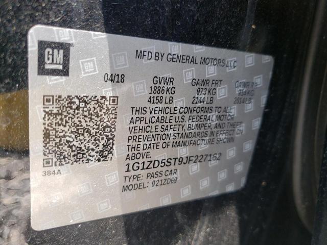 Photo 10 from auction – 2018 CHEVROLET MALIBU LT with VIN 1G1ZD5ST9JF227162