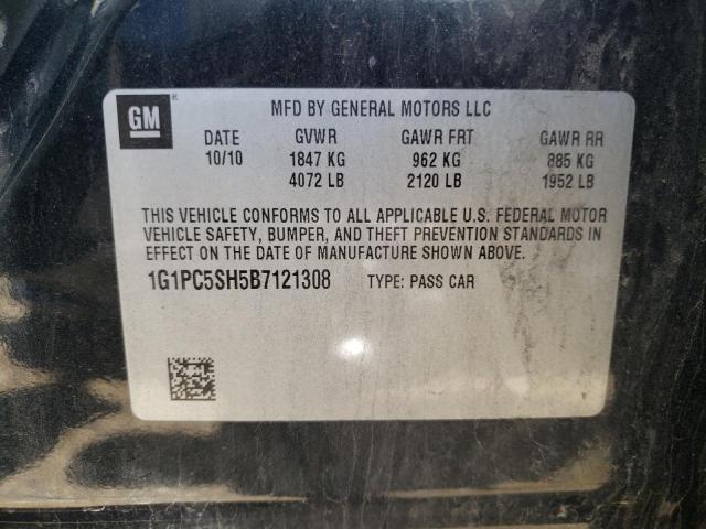 Photo 10 from auction – 2011 CHEVROLET CRUZE LS with VIN 1G1PC5SH5B7121308