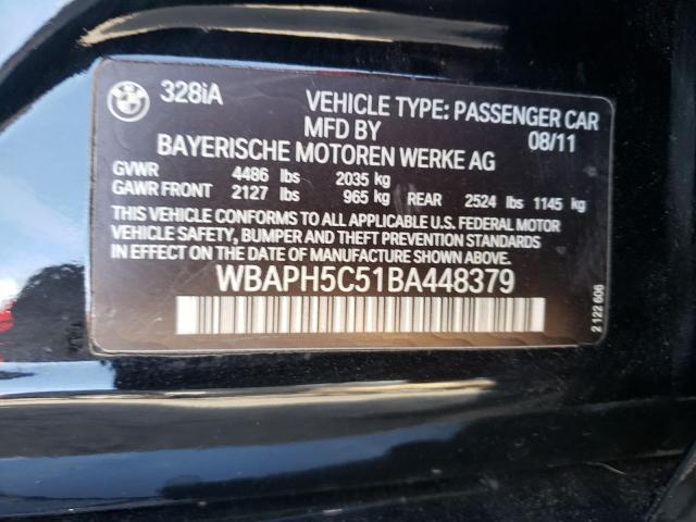 Photo 10 from auction – 2011 BMW 328 I SULE with VIN WBAPH5C51BA448379