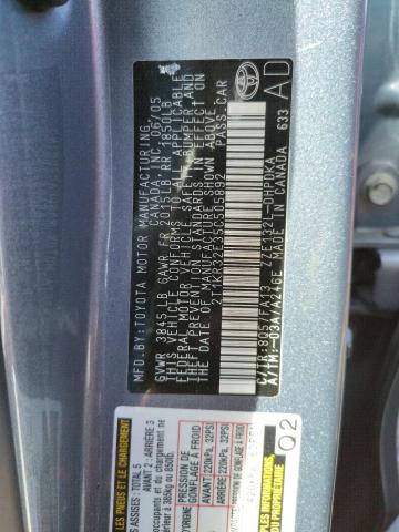 Photo 10 from auction – 2005 TOYOTA COROLLA MA with VIN 2T1KR32E35C505892