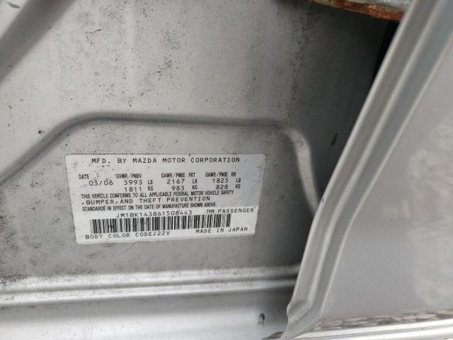 Photo 10 from auction – 2006 MAZDA 3 HATCHBAC with VIN JM1BK143861508443