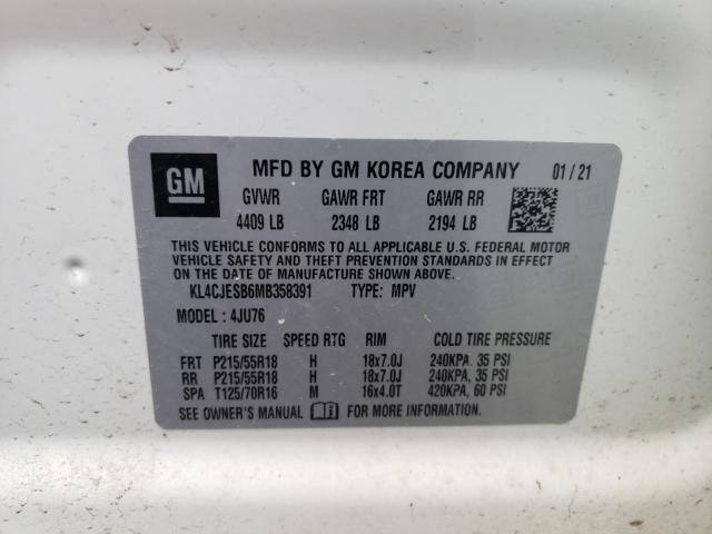 Photo 10 from auction – 2021 BUICK ENCORE PRE with VIN KL4CJESB6MB358391