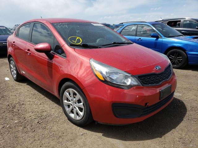 KIA RIO LX 2014 with VIN KNADM4A31E6396012 - Photo from auction