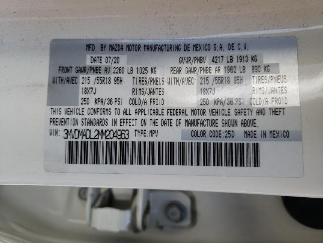 Photo 10 from auction – 2021 MAZDA CX-30 PREM with VIN 3MVDMADL2MM204963