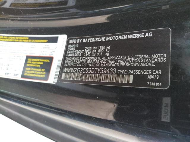 Photo 10 from auction – 2013 MINI COOPER with VIN WMWZG3C59DTY39433