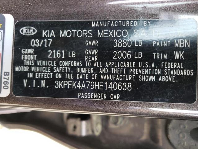 Photo 10 from auction – 2017 KIA FORTE LX with VIN 3KPFK4A79HE140638
