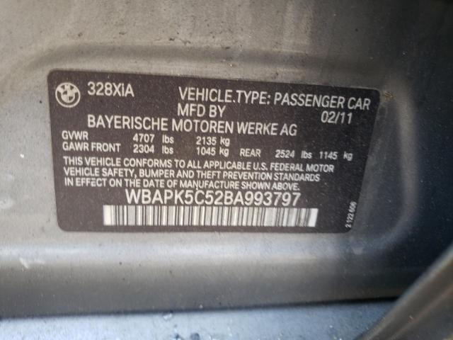 Photo 10 from auction – 2011 BMW 328 XI SUL with VIN WBAPK5C52BA993797