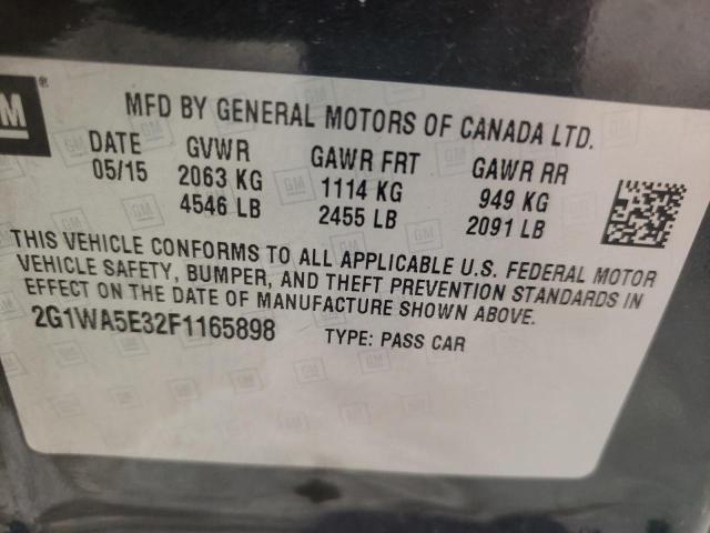 Photo 10 from auction – 2015 CHEVROLET IMPALA LIM with VIN 2G1WA5E32F1165898