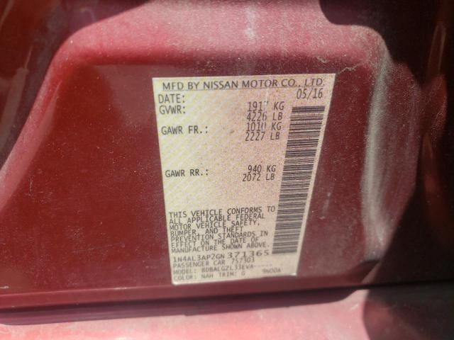 Photo 10 from auction – 2016 NISSAN ALTIMA 2.5 with VIN 1N4AL3AP2GN371365