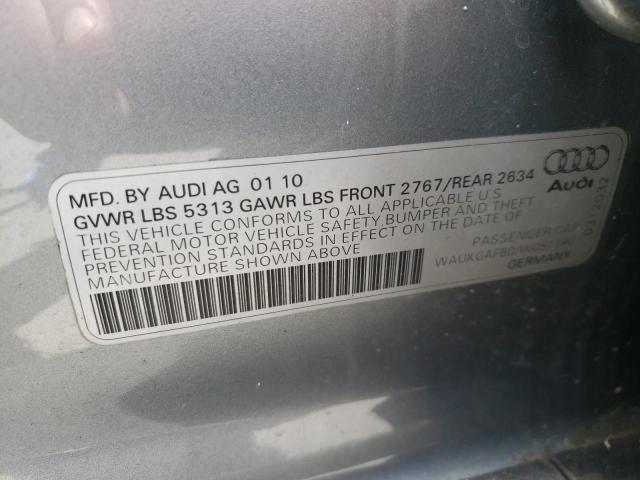 Photo 10 from auction – 2010 AUDI A6 PRESTIG with VIN WAUKGAFB0AN051180