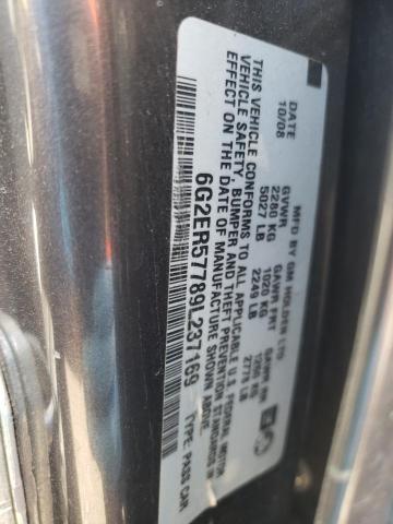 Photo 10 from auction – 2009 PONTIAC G8 with VIN 6G2ER57789L237169