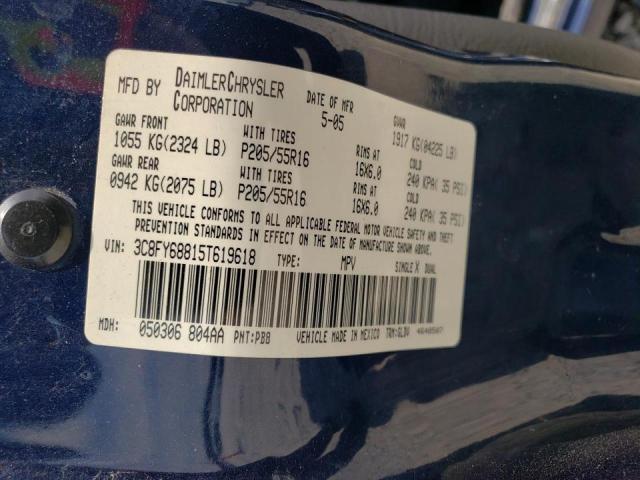 Photo 10 from auction – 2005 CHRYSLER PT CRUISER with VIN 3C8FY68815T619618