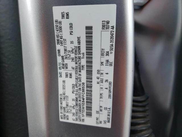 Photo 10 from auction – 2015 FORD F150 SUPER with VIN 1FTEW1E84FFC88538