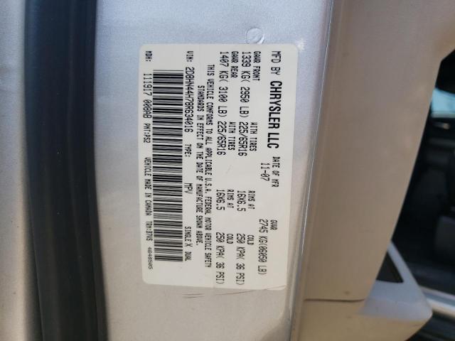 Photo 10 from auction – 2008 DODGE GRAND CARA with VIN 2D8HN44H78R634016