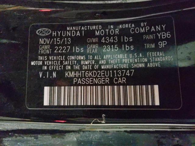 Photo 10 from auction – 2014 HYUNDAI GENESIS CO with VIN KMHHT6KD2EU113747