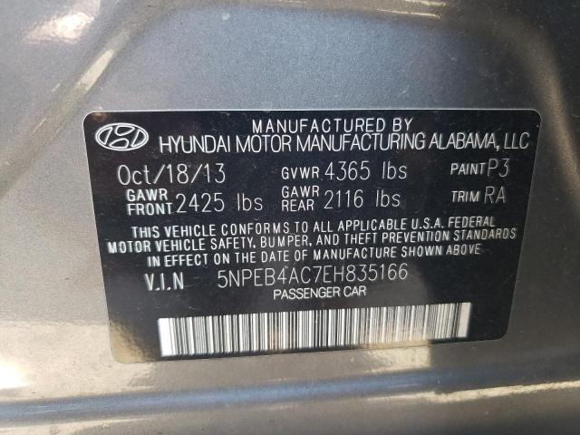 Photo 10 from auction – 2014 HYUNDAI SONATA GLS with VIN 5NPEB4AC7EH835166