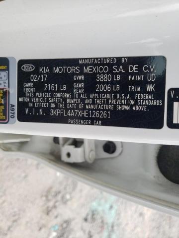 Photo 10 from auction – 2017 KIA FORTE LX with VIN 3KPFL4A7XHE126261
