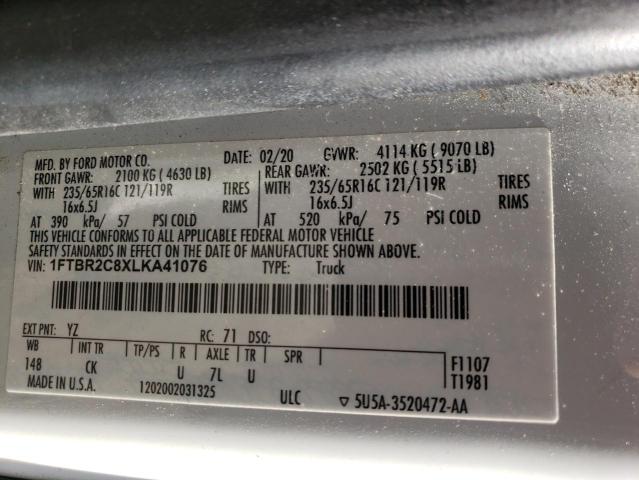 Photo 10 from auction – 2020 FORD TRANSIT T- with VIN 1FTBR2C8XLKA41076