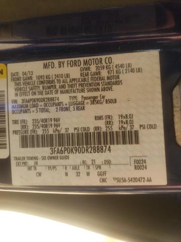 Photo 10 from auction – 2013 FORD FUSION TIT with VIN 3FA6P0K90DR288874