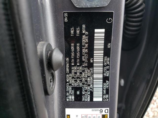 Photo 10 from auction – 2021 LEXUS GX 460 with VIN JTJBM7BX8M5273645
