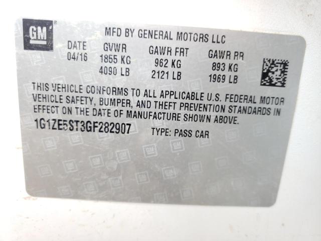 Photo 10 from auction – 2016 CHEVROLET MALIBU LT with VIN 1G1ZE5ST3GF282907