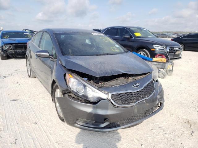 KIA FORTE EX 2014 with VIN KNAFX4A85E5173862 - Photo from auction