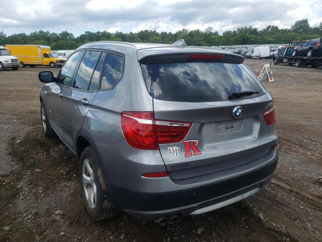 Photo 3 from auction – 2012 BMW X3 XDRIVE2 with VIN 5UXWX5C5XCL721423
