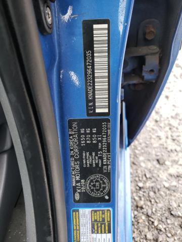 Photo 10 from auction – 2009 KIA RIO BASE with VIN KNADE223296472035