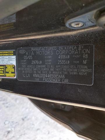 Photo 10 from auction – 2006 KIA AMANTI with VIN KNALD124465085666