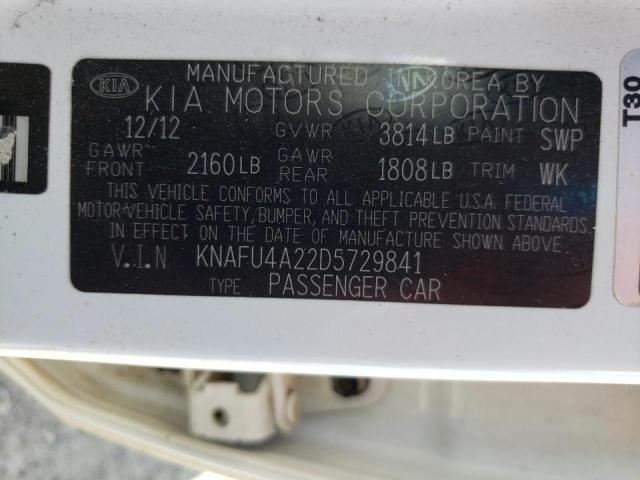Photo 10 from auction – 2013 KIA FORTE EX with VIN KNAFU4A22D5729841