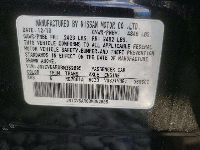 Photo 10 from auction – 2011 INFINITI G37 with VIN JN1CV6AR0BM352895