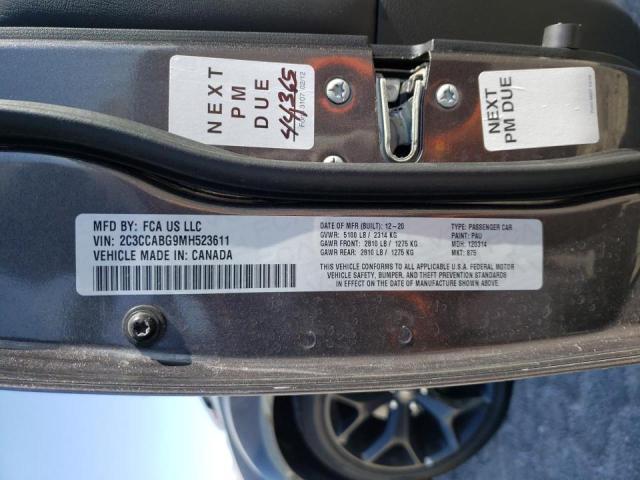 Photo 10 from auction – 2021 CHRYSLER 300 S with VIN 2C3CCABG9MH523611
